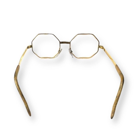 Cottet Vintage 12k 1/25 Made in USA Glasses Frames with Leather Ear Pieces main image 6